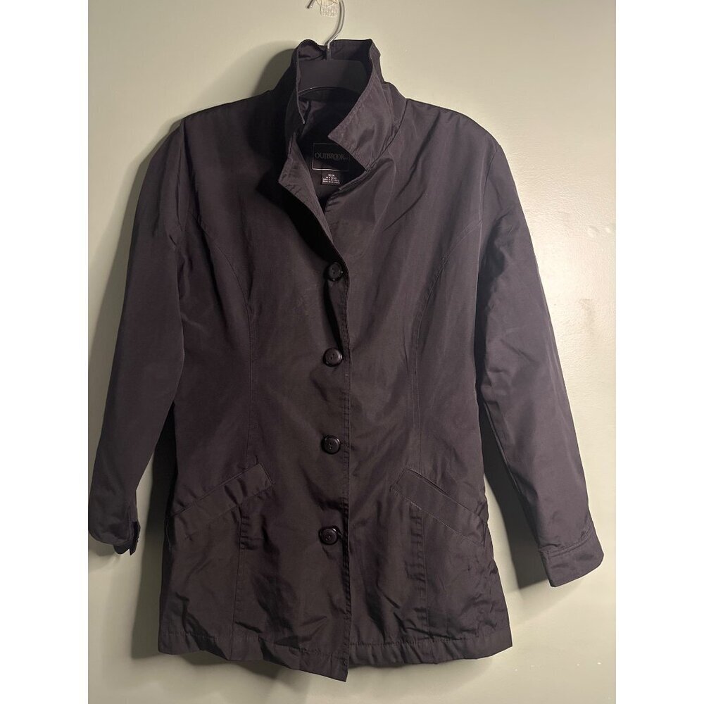 Outbrook Women’s M Black Jacket Academia Old Money Minimalist Quiet Luxury